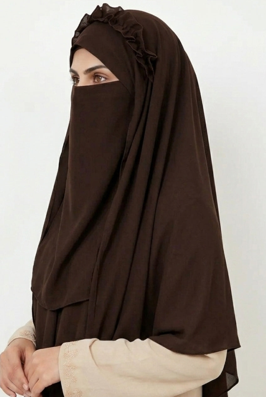 Crown Hijab Brown