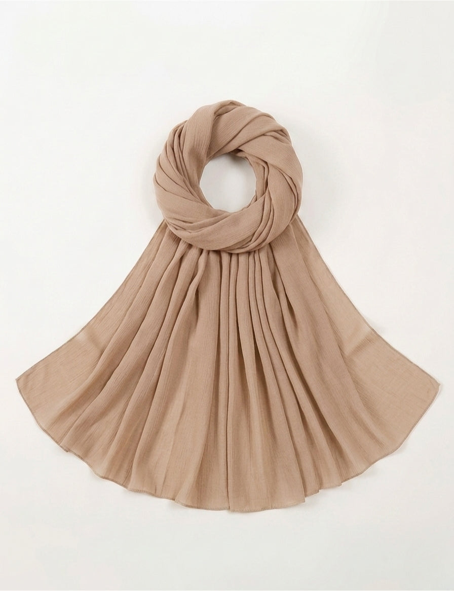 Beige Soft Georgette Scarf