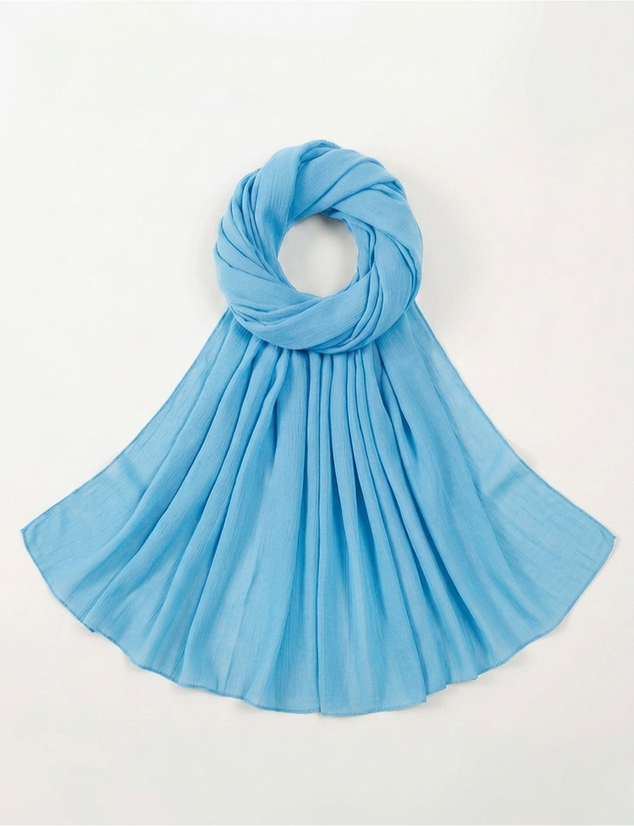 Sky Blue Soft Georgette Scarf