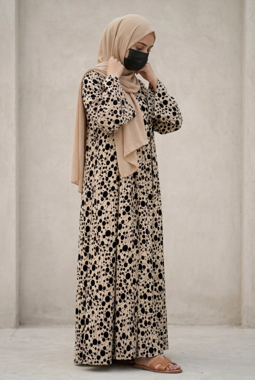 Beige Polka
