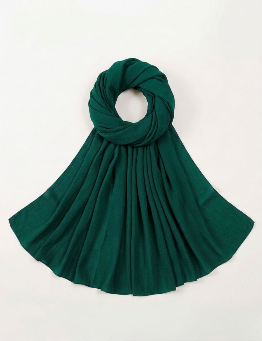 Emerald Green Soft Georgette Scarf