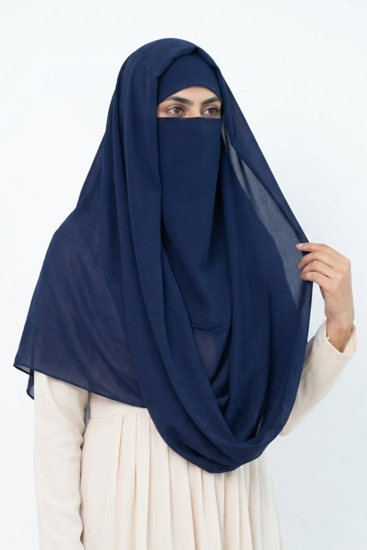 Misri Navy-Blue Hijab