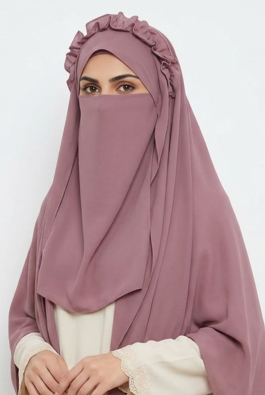 Crown Hijab Mauve