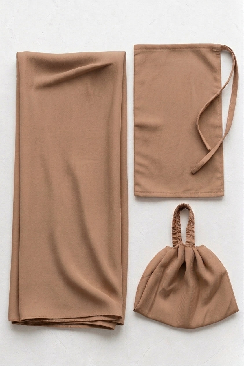 Premium 3-Piece Skin Hijab Set