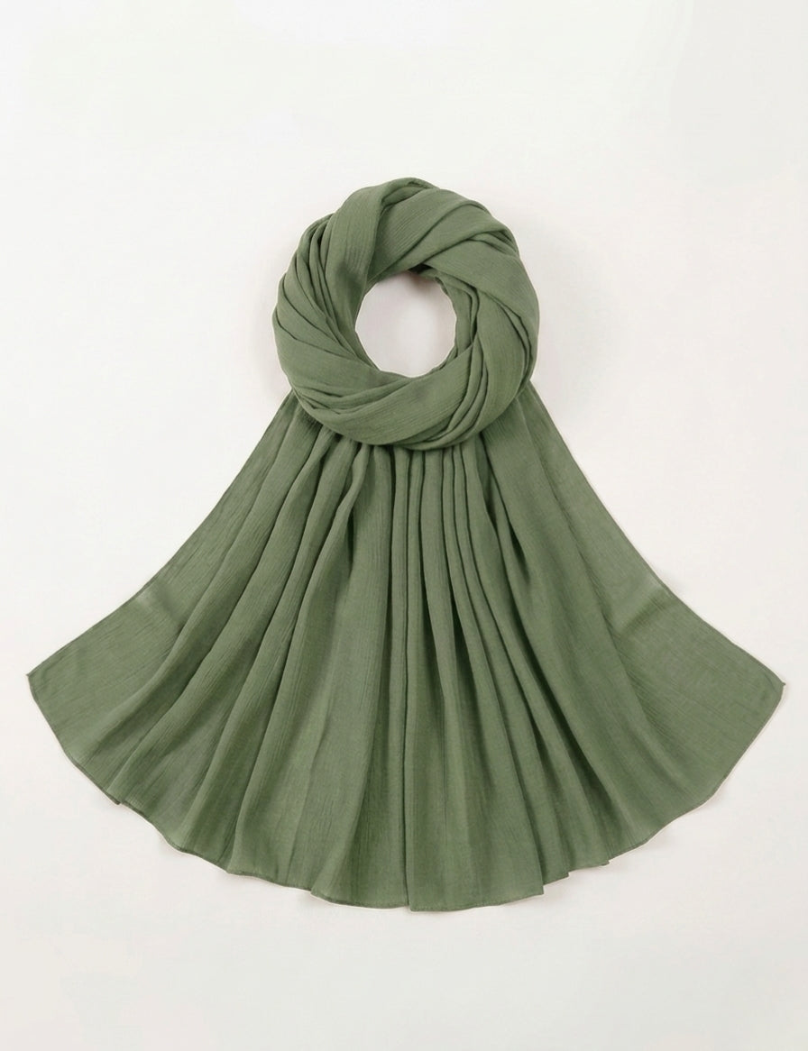 Sage Green Soft Georgette Scarf