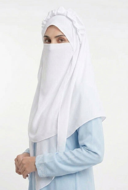 Crown Hijab white