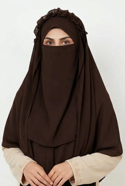 Crown Hijab Brown