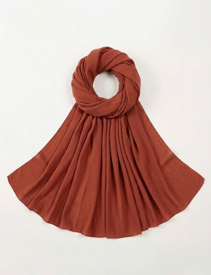 Terracotta Soft Georgette Scarf