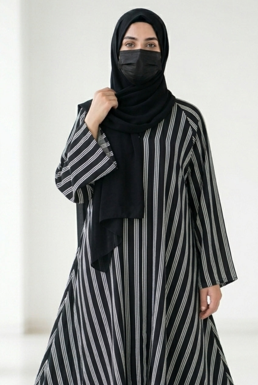 Pinstripe Abaya