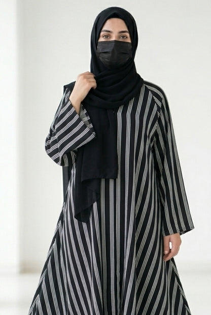 Pinstripe Abaya
