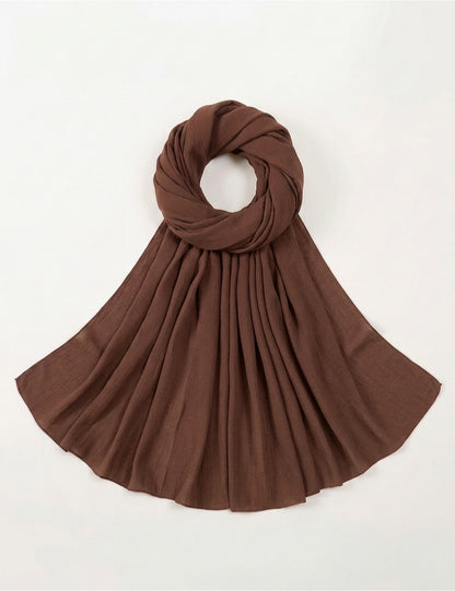 Mocha brown Soft Georgette Scarf