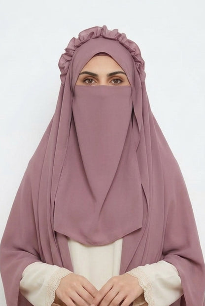 Crown Hijab Mauve