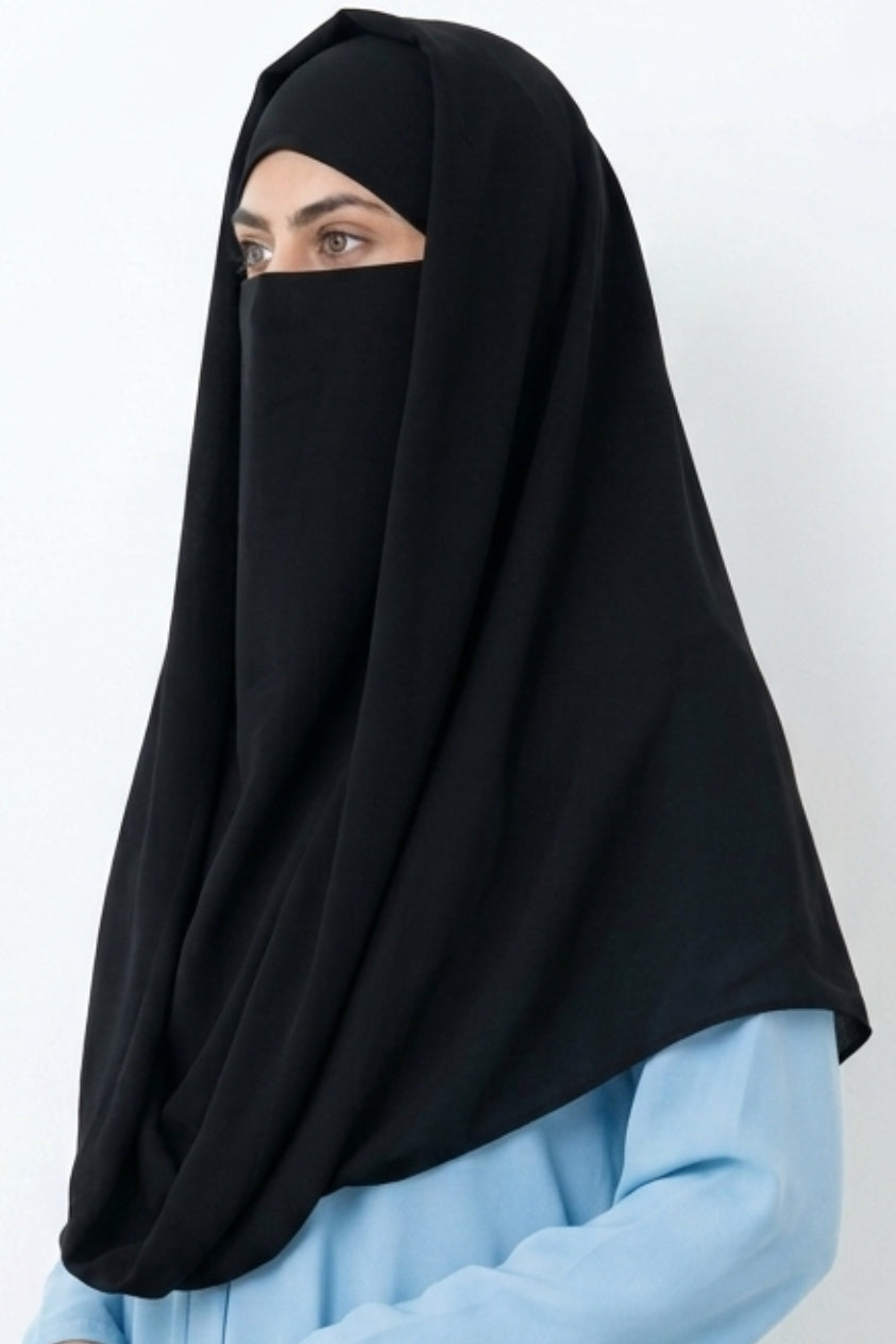 Misri Black Hijab