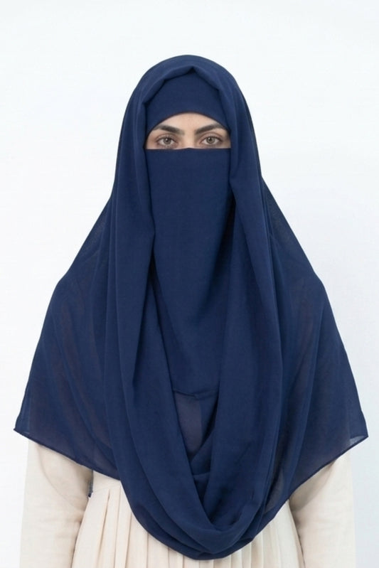 Misri Navy-Blue Hijab