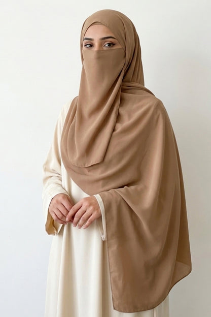 Premium 3-Piece Skin Hijab Set