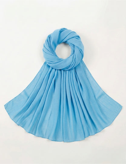 Sky Blue Soft Georgette Scarf