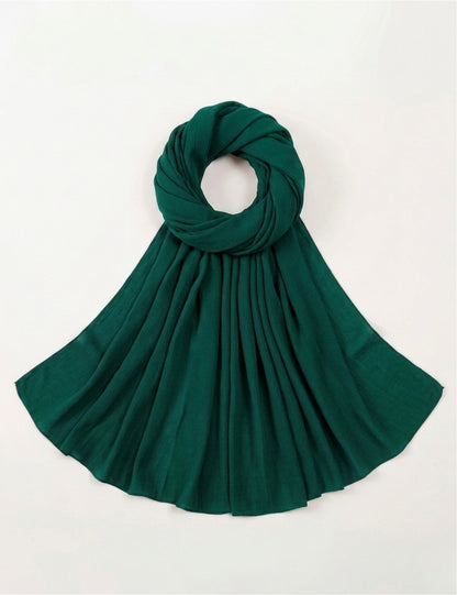 Emerald Green Soft Georgette Scarf