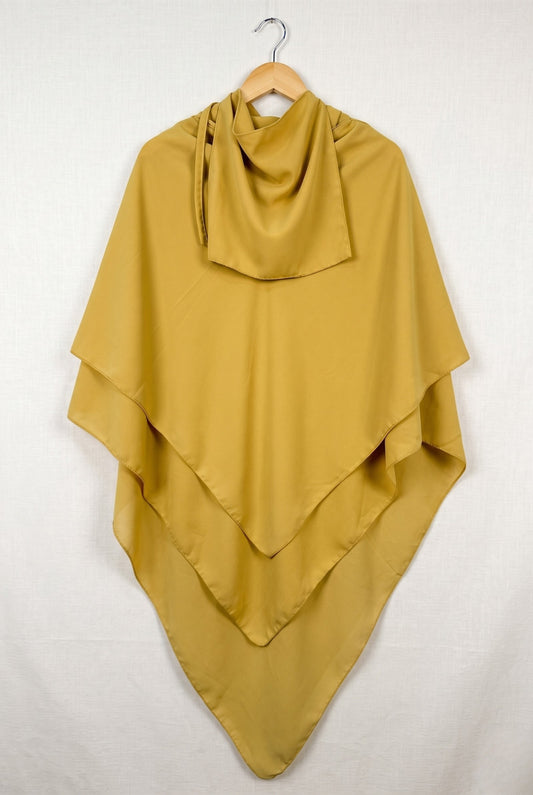 Layered Luxe Khimar Hijab