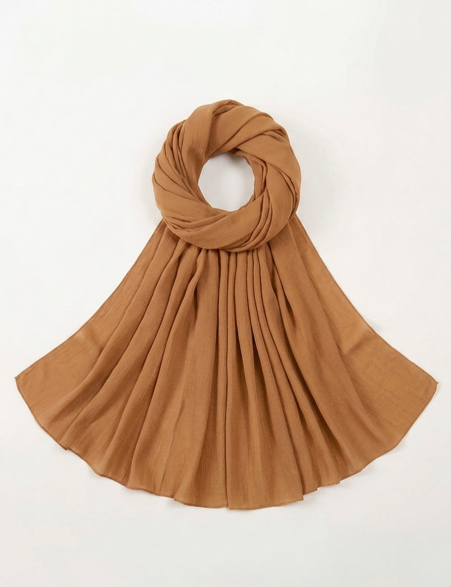 Camel Soft Georgette Scarf