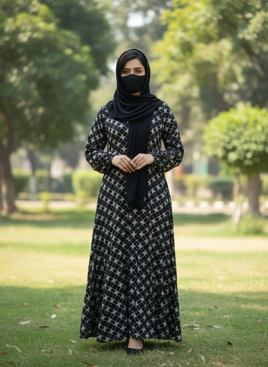 The Classic Checkered Abaya