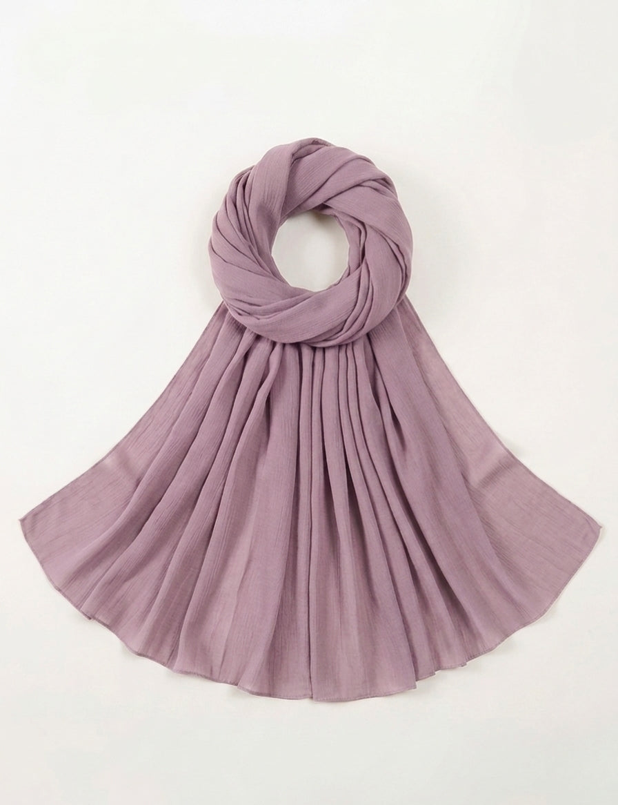 Mauve Soft Georgette Scarf