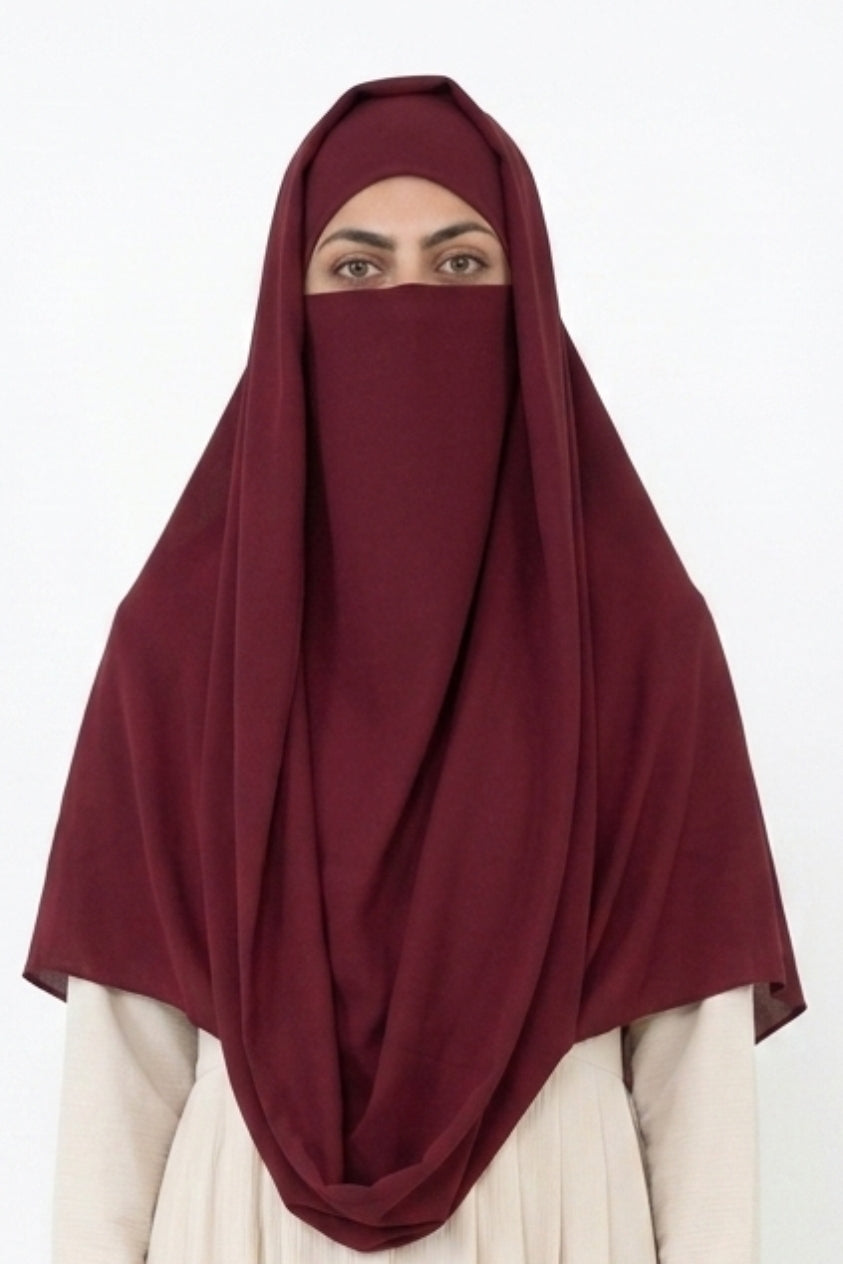 Misri Maroon Hijab