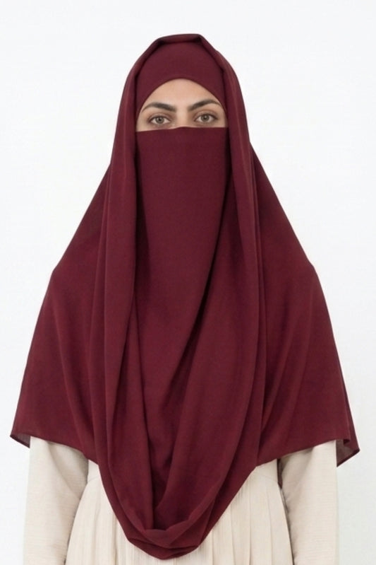 Misri Maroon Hijab