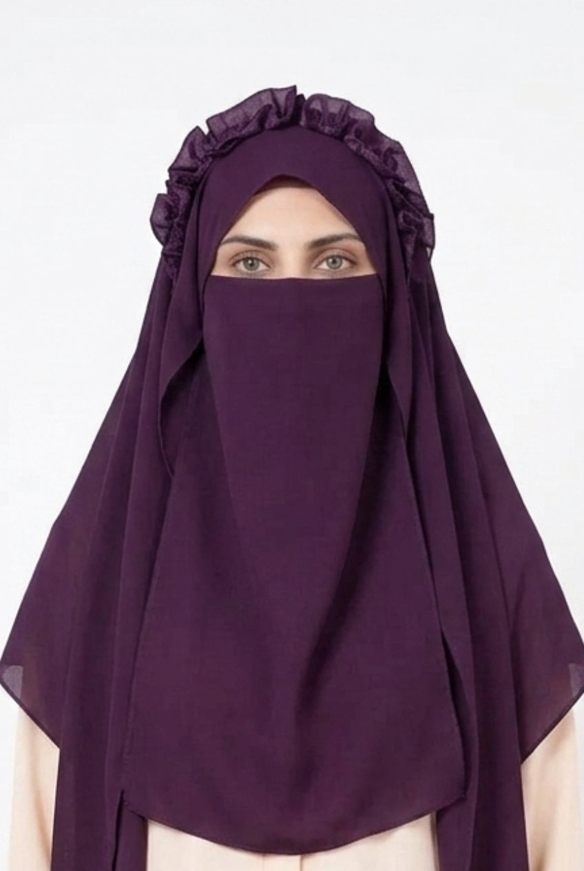 Crown Hijab Purple