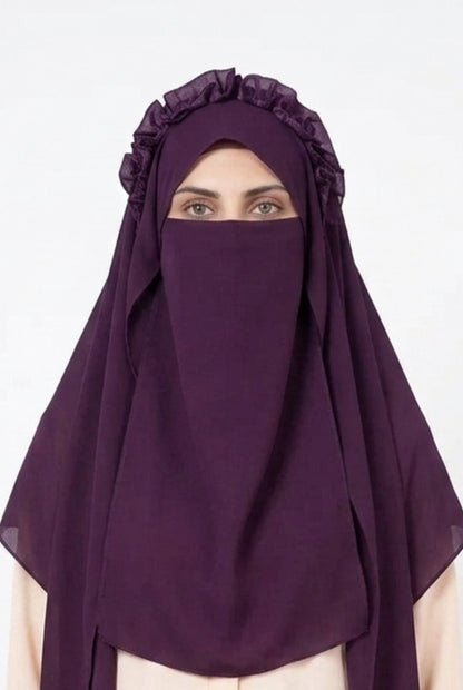 Crown Hijab Purple