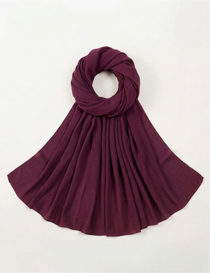 Burgundy Soft Georgette Scarf