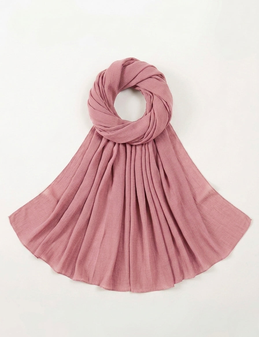 Dusty Pink Soft Georgette Scarf