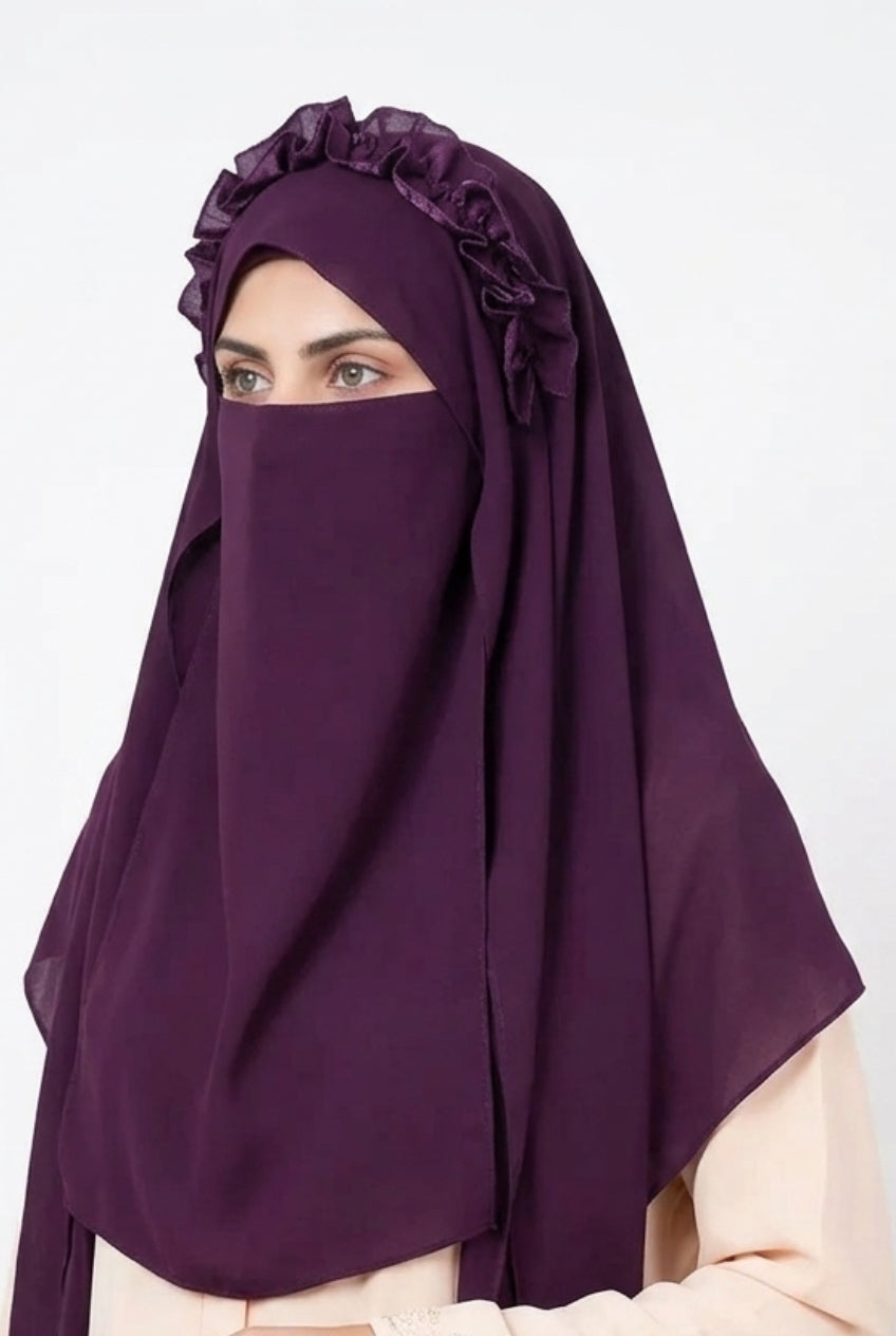 Crown Hijab Purple