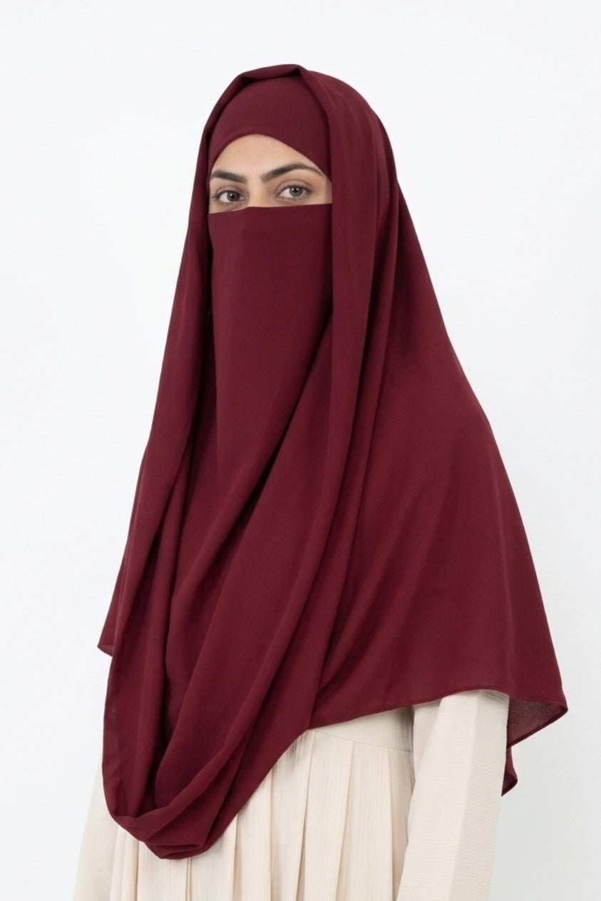 Misri Maroon Hijab