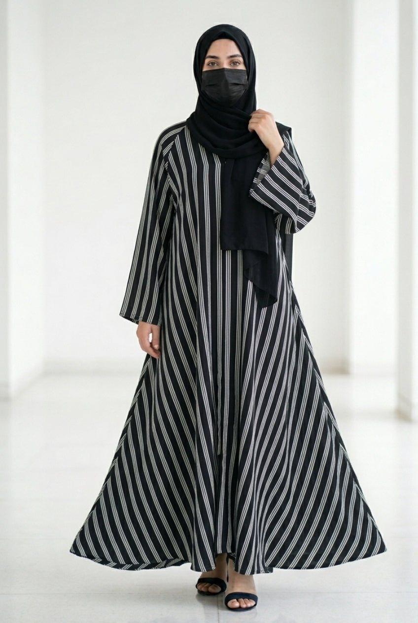 Pinstripe Abaya