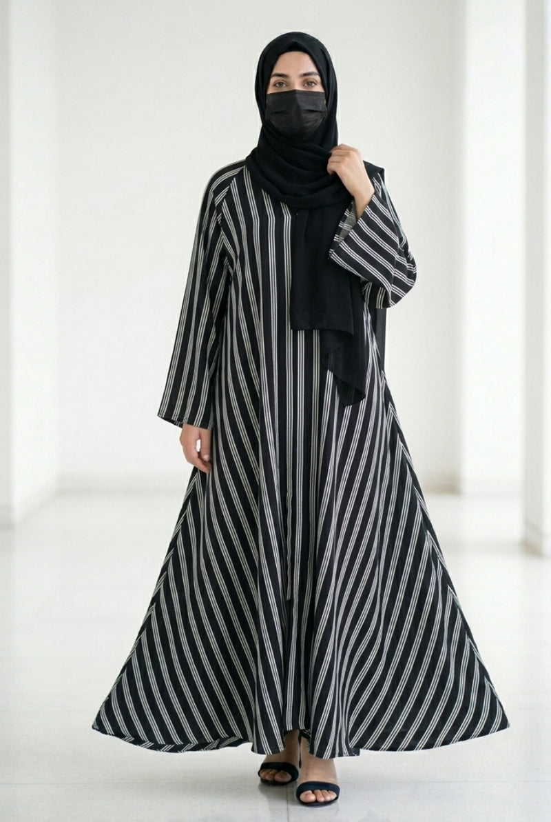 Pinstripe Abaya