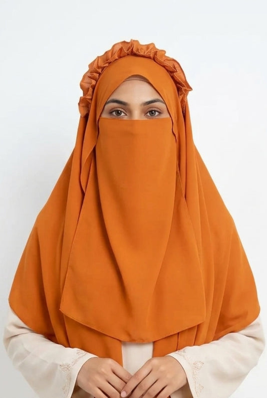Crown Hijab Orange