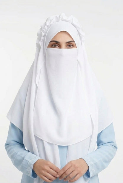 Crown Hijab white