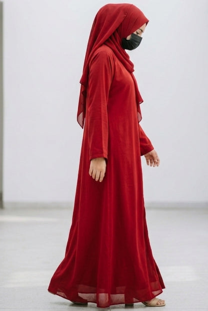 Crimson Abaya