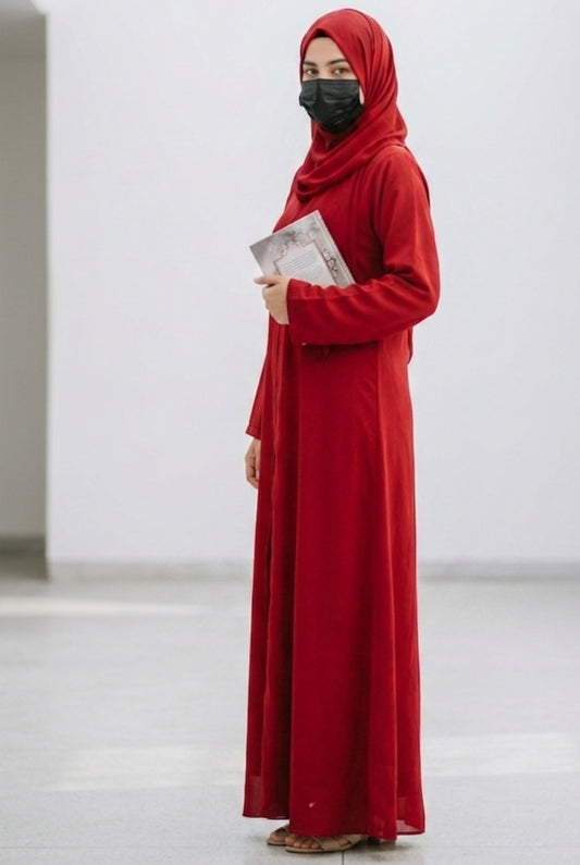 Crimson Abaya