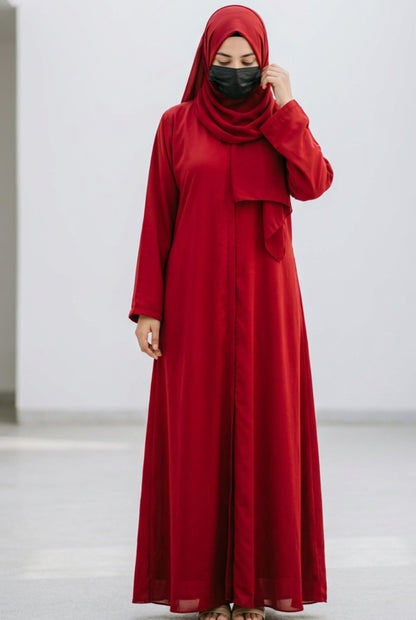 Crimson Abaya